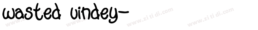 wasted vindey字体转换
